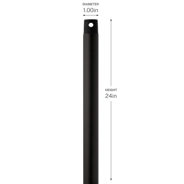 24" Champagne Bronze Downrod - Image 12