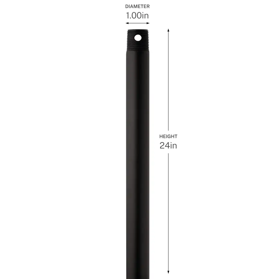 24" Champagne Bronze Downrod - Image 12