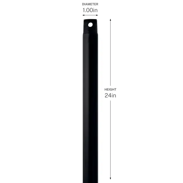 24" Champagne Bronze Downrod - Image 4