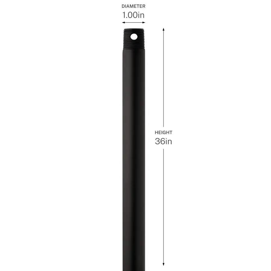 36" Downrod in Champagne Bronze - Image 12