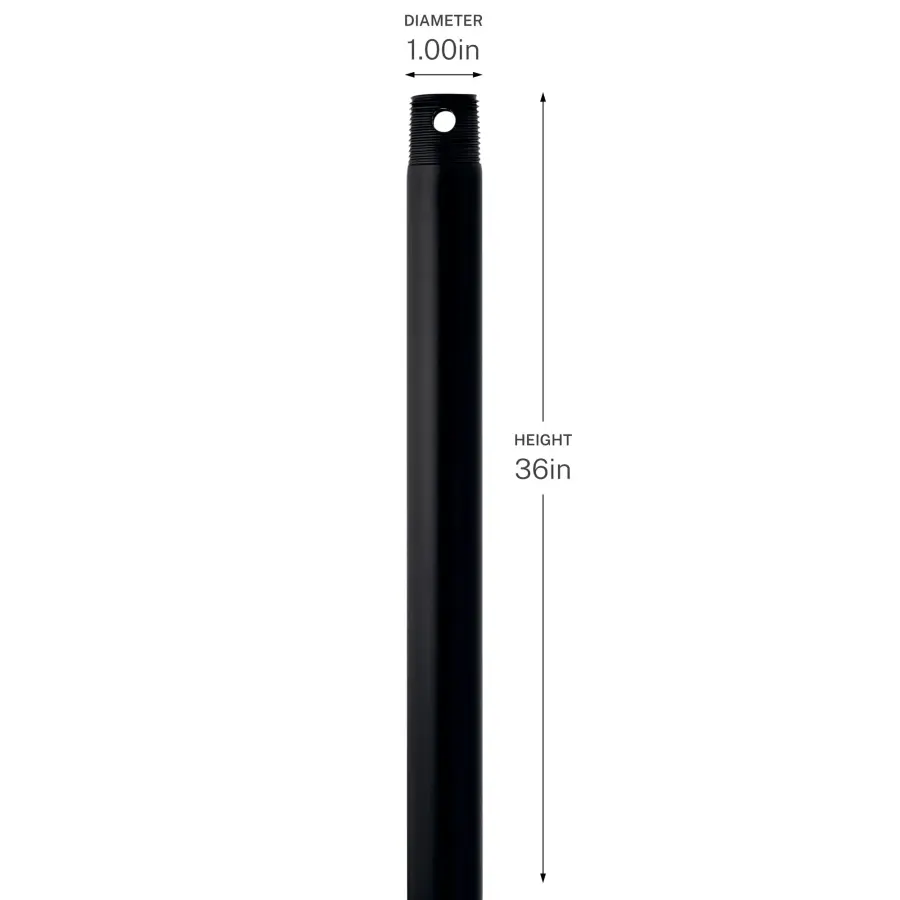 36" Downrod in Champagne Bronze - Image 4