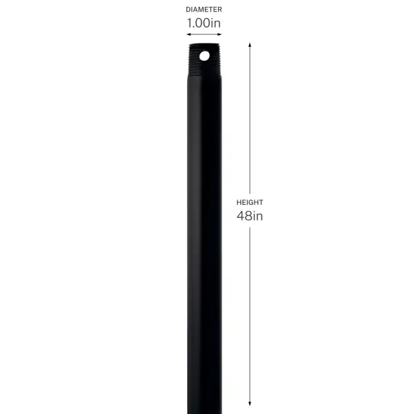 48" Downrod in Champagne Bronze - Image 4