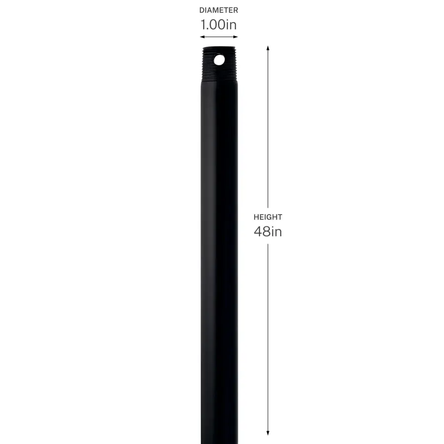 48" Downrod in Champagne Bronze - Image 4