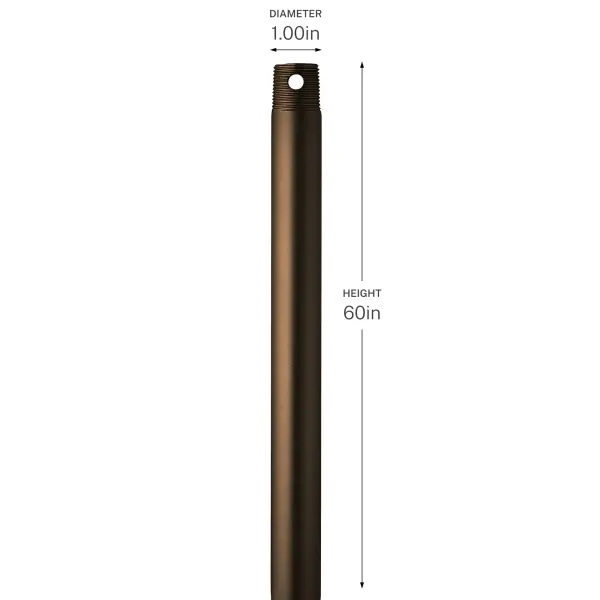 60-Inch Downrod in Champagne Bronze - Image 8