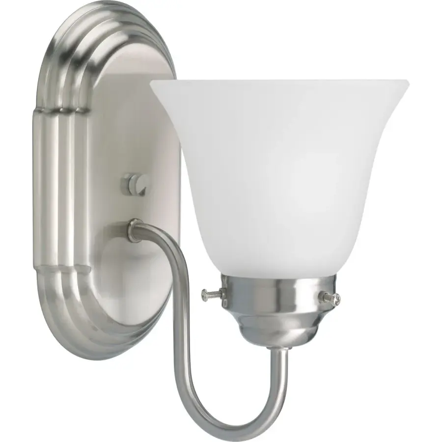 One-Light Bath Bracket in Brushed Nickel - Image 1