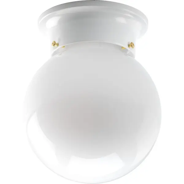 This small glass globe flush mount delivers clean, functional lighting ideal for hallways, bedrooms, and compact spaces. The brushed nickel finish and simple globe design work across traditional and contemporary interiors.