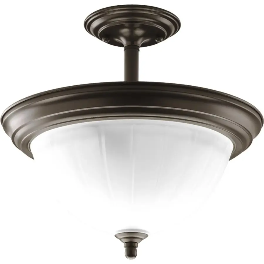 Two-Light Semi-Flush Ceiling Light