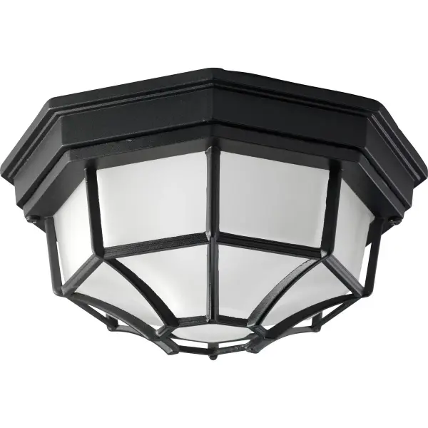 This two-light flushmount combines etched glass diffusion with bronze finish for a classic look. JA8 and Title 22 compliant, it's ideal for California installations and outdoor-rated for covered areas. - alternate view