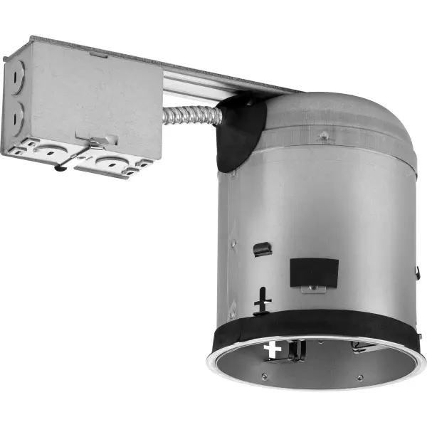 This 5-inch IC-rated remodel housing provides a reliable solution for adding recessed lighting to existing ceilings. Compatible with insulation contact and featuring a standard E26 socket for flexible bulb choices.