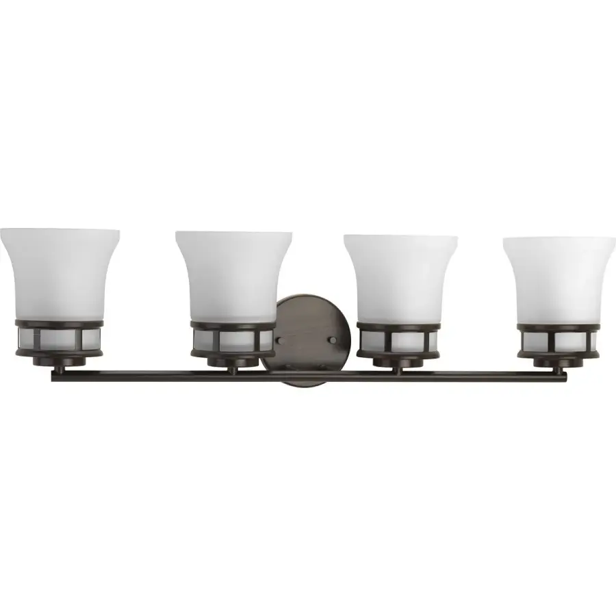 Coastal-Inspired Four-Light Vanity with Polished Chrome Finish - Image 2