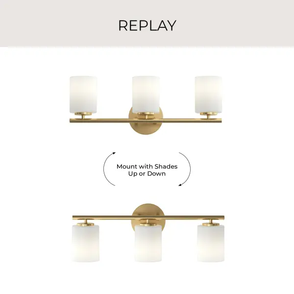 Replay Collection Three-Light Bath & Vanity - Image 16
