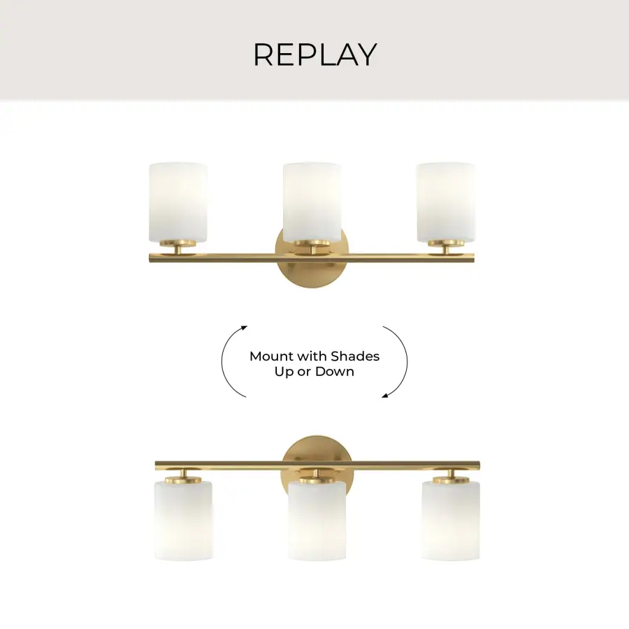 Replay Collection Three-Light Bath & Vanity - Image 16