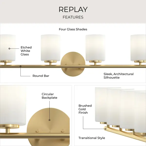 Replay Collection Four-Light Bath & Vanity - Image 16