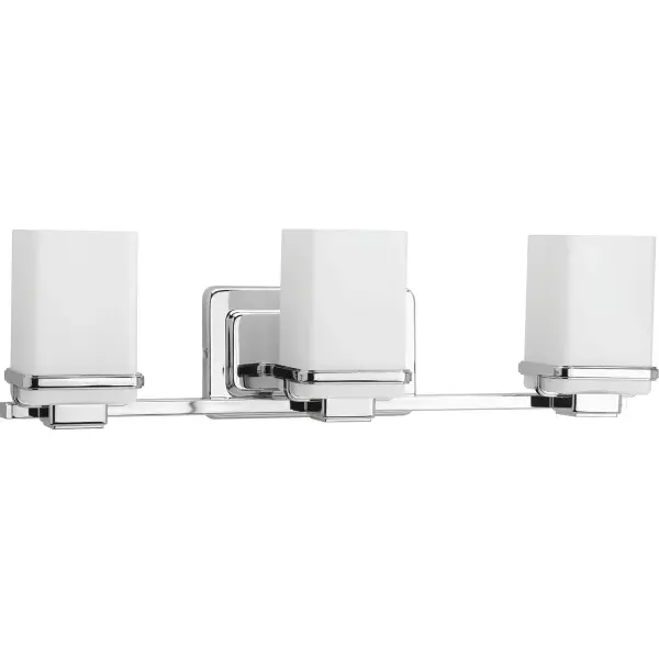 The Metric Collection brings clean, contemporary design to bathroom lighting with brushed nickel finish and three-light configuration. JA8 compliant for California energy standards, ideal for modern and coastal-inspired bathrooms.
