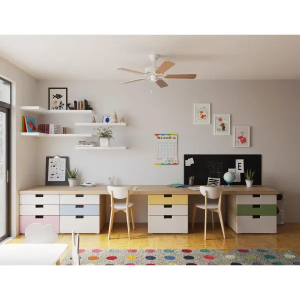 Versatile 42" Builder-Grade Fan with Modern Brushed Nickel Finish - Image 5