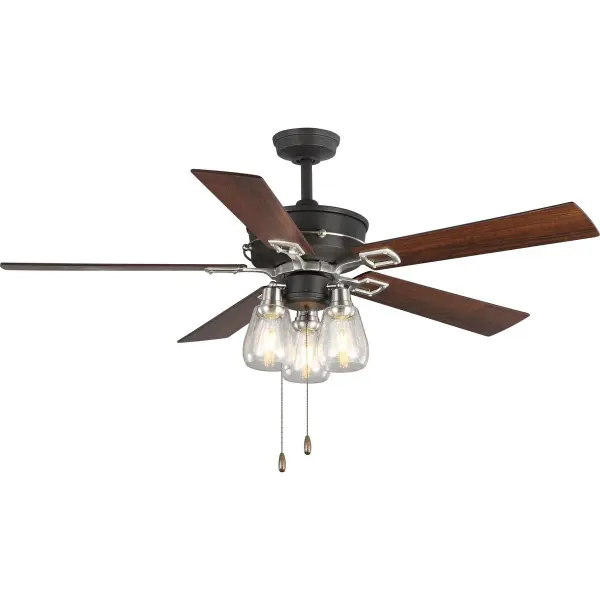 Spacious Farmhouse Fan with Integrated Lighting for Large Rooms