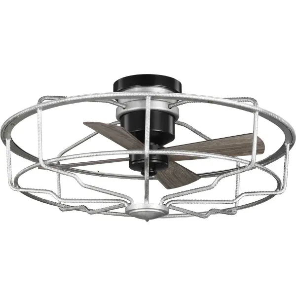 The Loring 33" ceiling fan brings urban industrial style to bedrooms and offices with its compact four-blade design and sleek black finish. JA8-compliant for energy efficiency in California markets. - alternate view