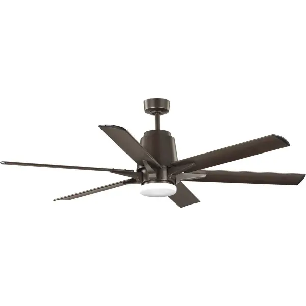 The Arlo Collection ceiling fan combines robust 60-inch blade span with weather-resistant construction, making it ideal for large indoor spaces and covered outdoor areas. Its industrial aesthetic and JA8/Title 24 compliance deliver both style and energy efficiency. - alternate view