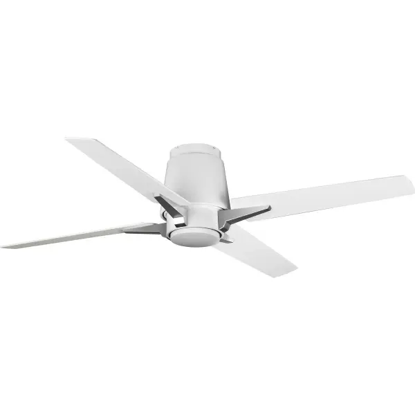 The Lindale ceiling fan combines clean transitional styling with practical performance. Its 52-inch blade span and satin white finish make it adaptable to various residential spaces while meeting California's JA8 energy standards.