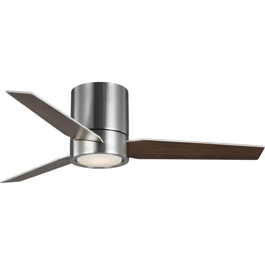 Sleek Mid-Century Modern Hugger Fan with Integrated LED Lighting - Image 1