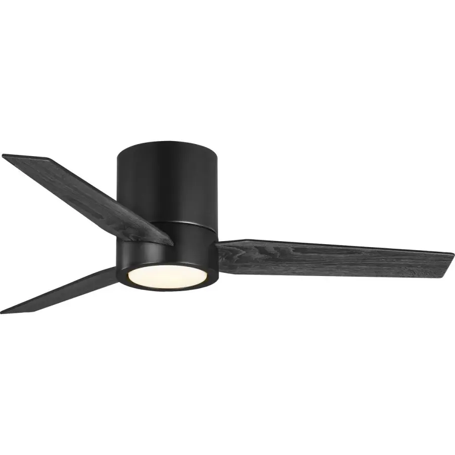 Sleek Mid-Century Modern Hugger Fan with Integrated LED Lighting - Image 2