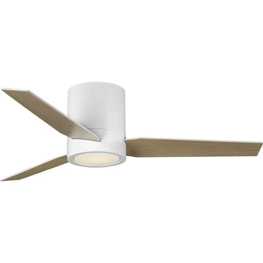 Sleek Mid-Century Modern Hugger Fan with Integrated LED Lighting - Image 3