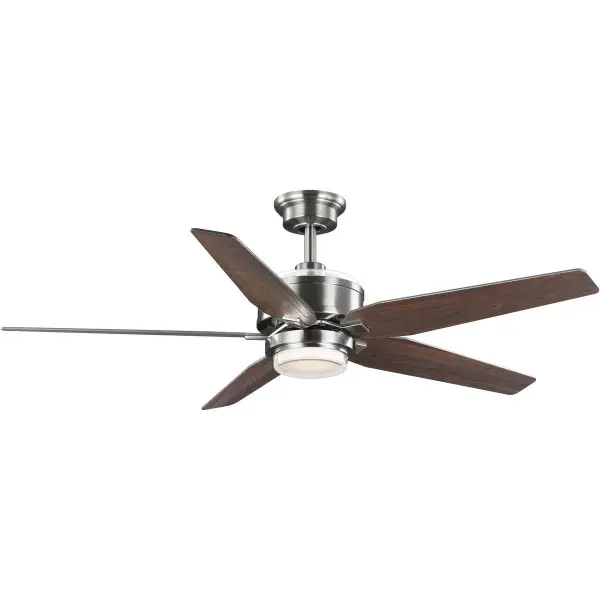 The Byars ceiling fan delivers powerful airflow with integrated LED lighting in a sleek transitional design. Its 54-inch blade span suits larger rooms, while the matte black finish and white opal shade provide timeless appeal.