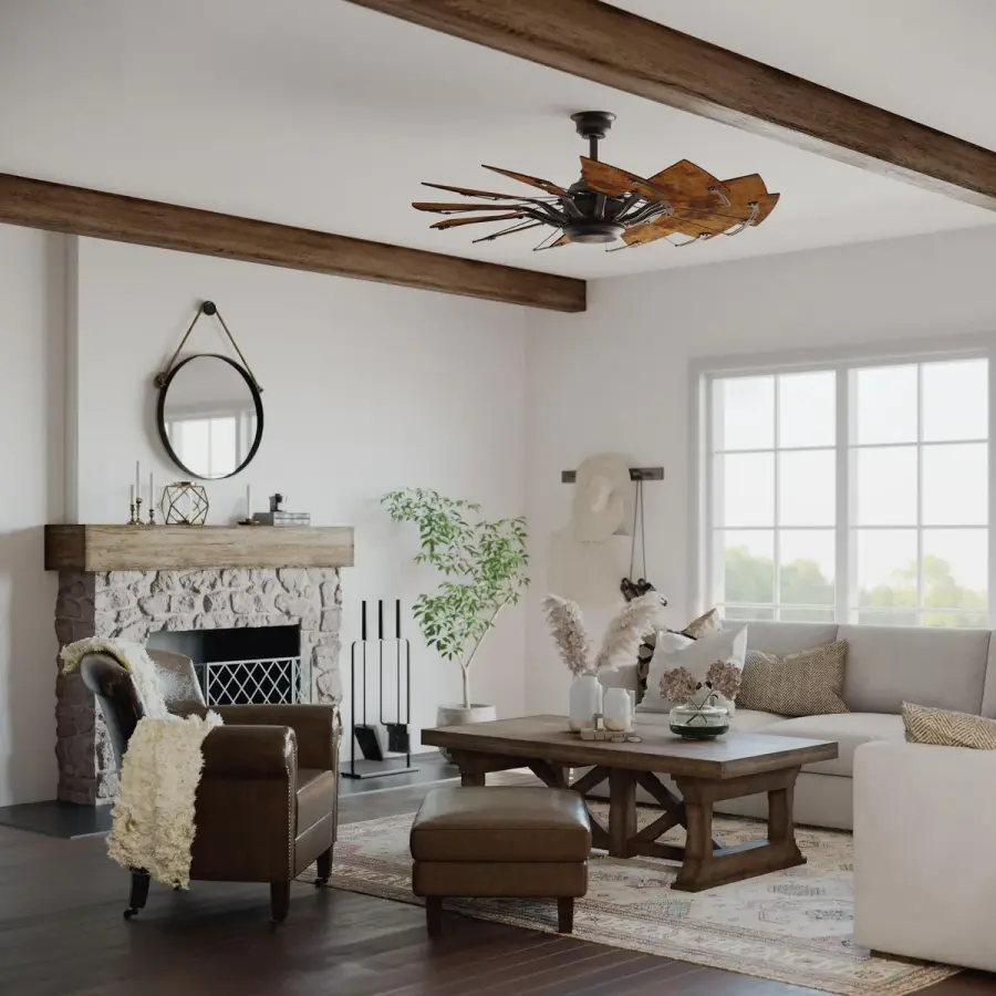 Springer 52-Inch 12-Blade Windmill Ceiling Fan - Image 4