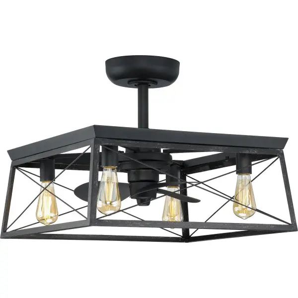 The Briarwood 22-inch ceiling fan combines farmhouse charm with practical performance in a compact design. Its antique bronze finish and 3-blade configuration make it ideal for smaller rooms and outdoor covered areas.