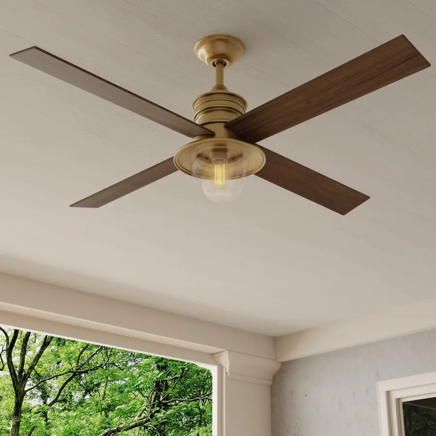 Gillen 56" 4-Blade LED Indoor/Outdoor Ceiling Fan with Light Kit - Image 2