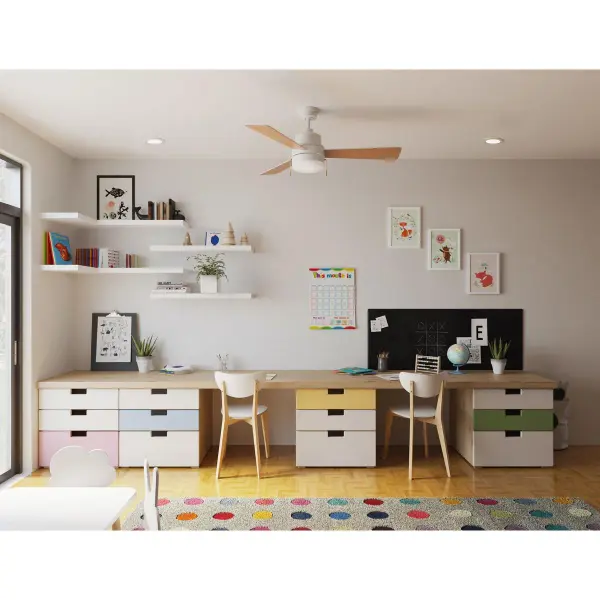 Modern 52" Ceiling Fan with Integrated Lighting for Comfortable Living Spaces - Image 4