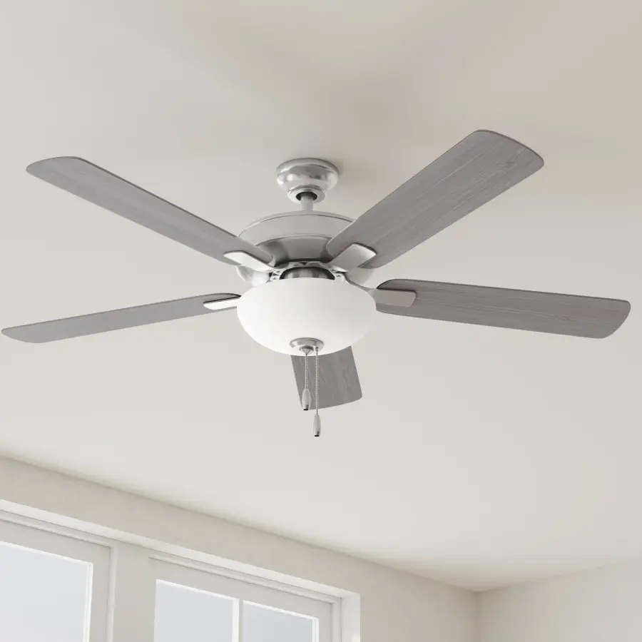 AirPro 52" 5-Blade AC Motor Ceiling Fan with Light - Image 1