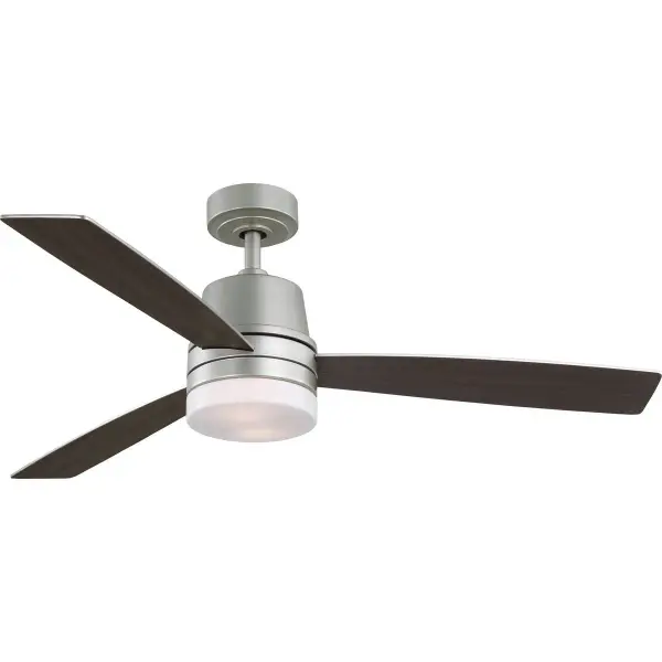 The Trevina IV combines efficient three-blade design with integrated LED lighting in a sophisticated Painted Nickel finish. Perfect for large bedrooms and living spaces, this JA8-compliant fan delivers both style and performance.