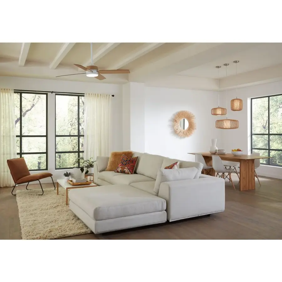 Shaffer II 56" Four-Blade Ceiling Fan with Integrated LED Light - Image 7