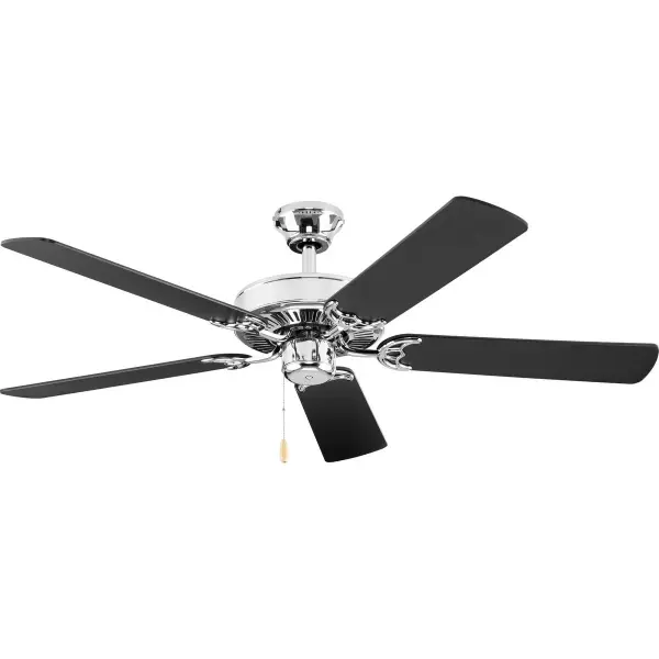 The AirPro Collection offers a reliable 52-inch ceiling fan solution with brushed nickel finish and JA8 energy compliance. Ideal for residential spaces seeking efficient air circulation with transitional styling.