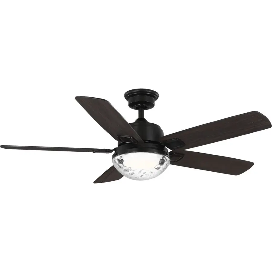 Tompkins 52" Five-Blade Ceiling Fan with Integrated LED Light - Image 1