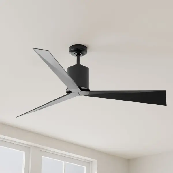 The Paso Collection ceiling fan combines industrial-inspired design with modern functionality. Its 60-inch blade span delivers powerful airflow for large spaces, while the vintage brass finish adds warmth and character.