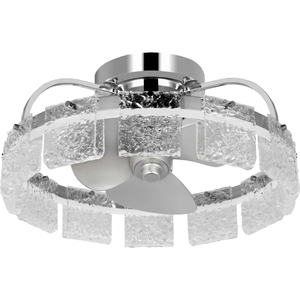 Fanin Collection Oscillating Three-Blade Ceiling Fan with Artisanal Glass - Image 3