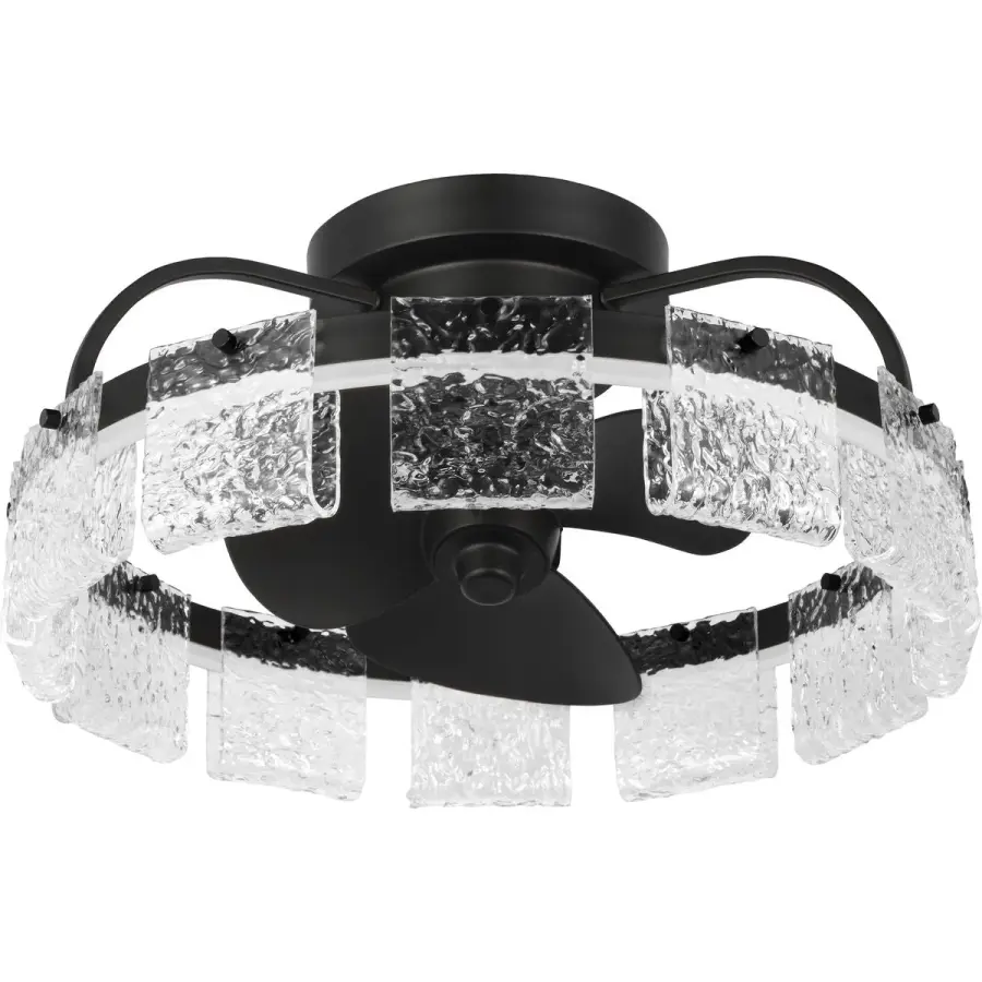 Fanin Collection Oscillating Three-Blade Ceiling Fan with Artisanal Glass - Image 4