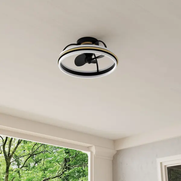 Burnett Oscillating Three-Blade Ceiling Fan - Image 4