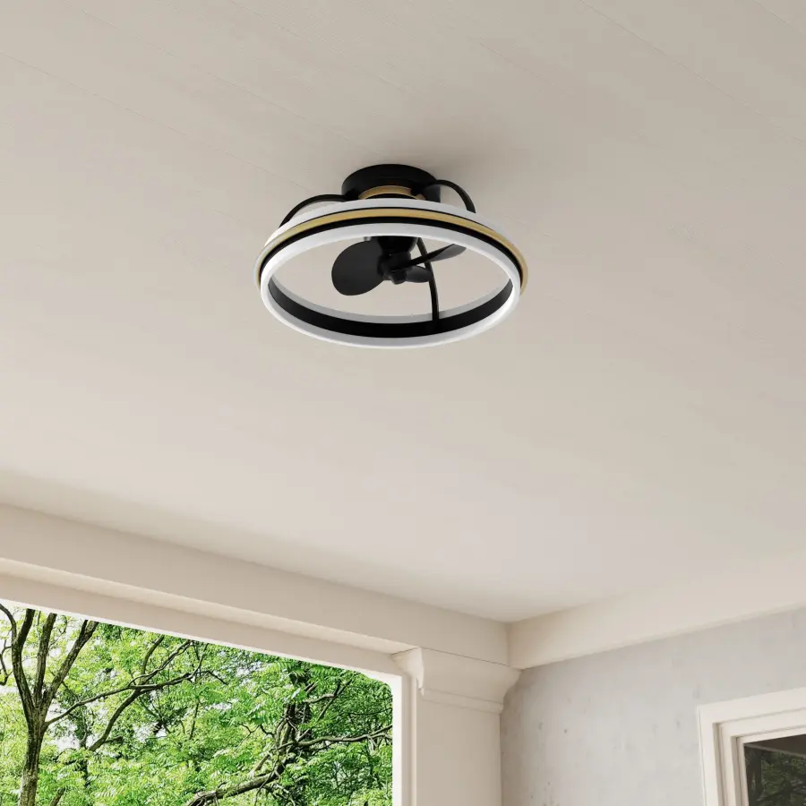 Burnett Oscillating Three-Blade Ceiling Fan - Image 4