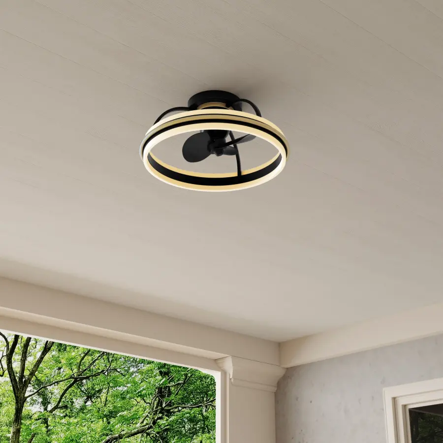 Burnett Oscillating Three-Blade Ceiling Fan - Image 5