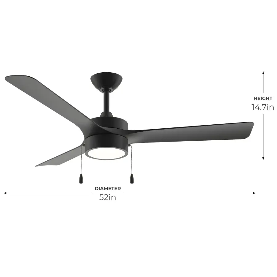 Axion I 52" 3-Blade Modern LED Ceiling Fan - Image 21