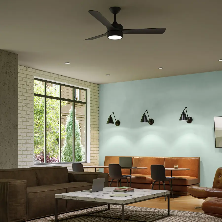 Sleek Modern Fan with Integrated LED Lighting - Image 2