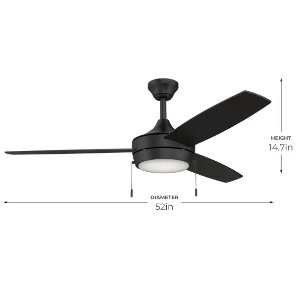 Nolyn 52" 3-Blade Modern LED Ceiling Fan - Image 7