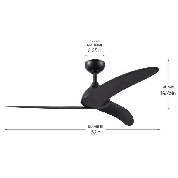 Nirra 52" Ceiling Fan in Champagne Bronze - Image 16