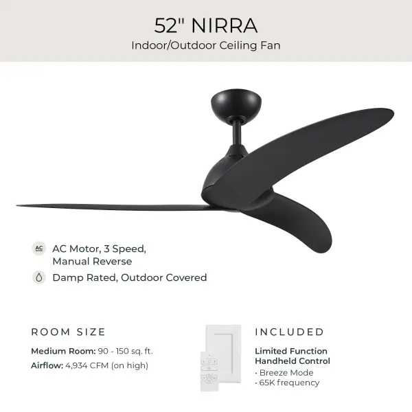 Nirra 52" Ceiling Fan in Champagne Bronze - Image 17
