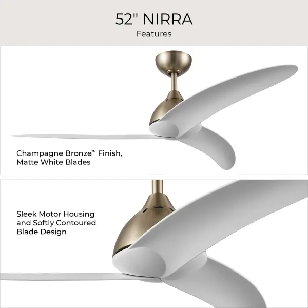 Nirra 52" Ceiling Fan in Champagne Bronze - Image 30