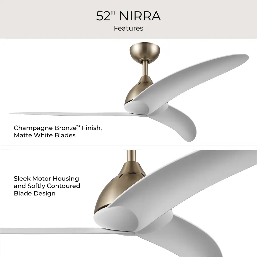 Nirra 52" Ceiling Fan in Champagne Bronze - Image 30