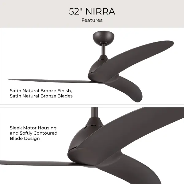Nirra 52" Ceiling Fan in Champagne Bronze - Image 40